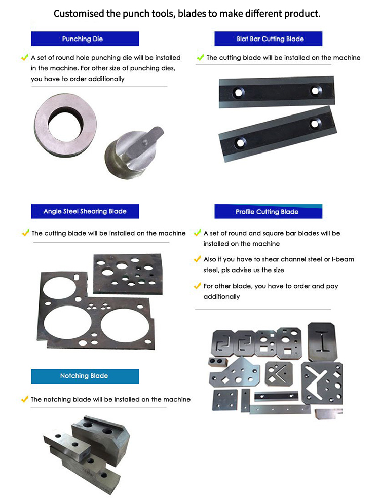 Hydraulic Ironworker 25 Ton Hand Tools Hydraulic Combined Punching And Cutting Machine Hidravlik Dəmirçi 25 Tonluq Əl Alətləri Hidravlik Kombinə Zımbalama və Kəsmə Maşını