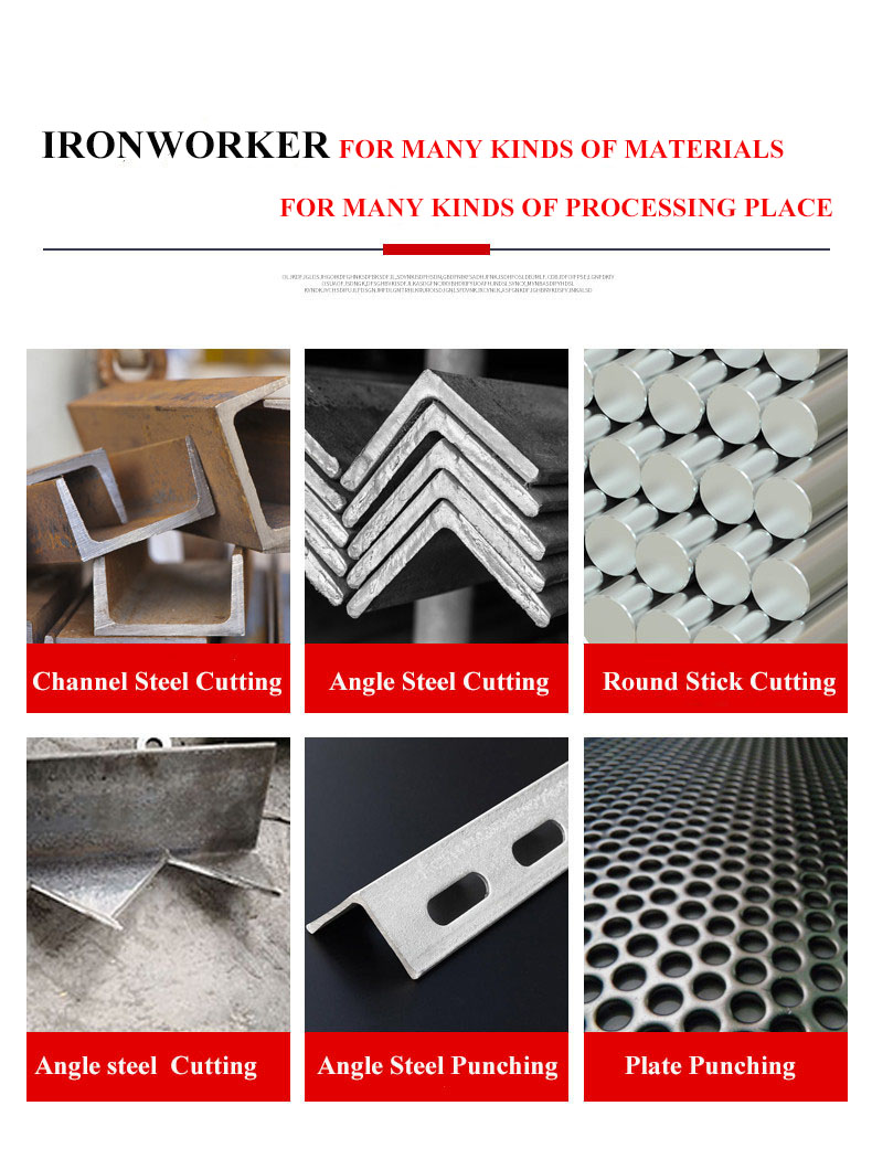 Hydraulic Ironworker 25 Ton Hand Tools Hydraulic Combined Punching And Cutting Machine Hidravlik Dəmirçi 25 Tonluq Əl Alətləri Hidravlik Kombinə Zımbalama və Kəsmə Maşını