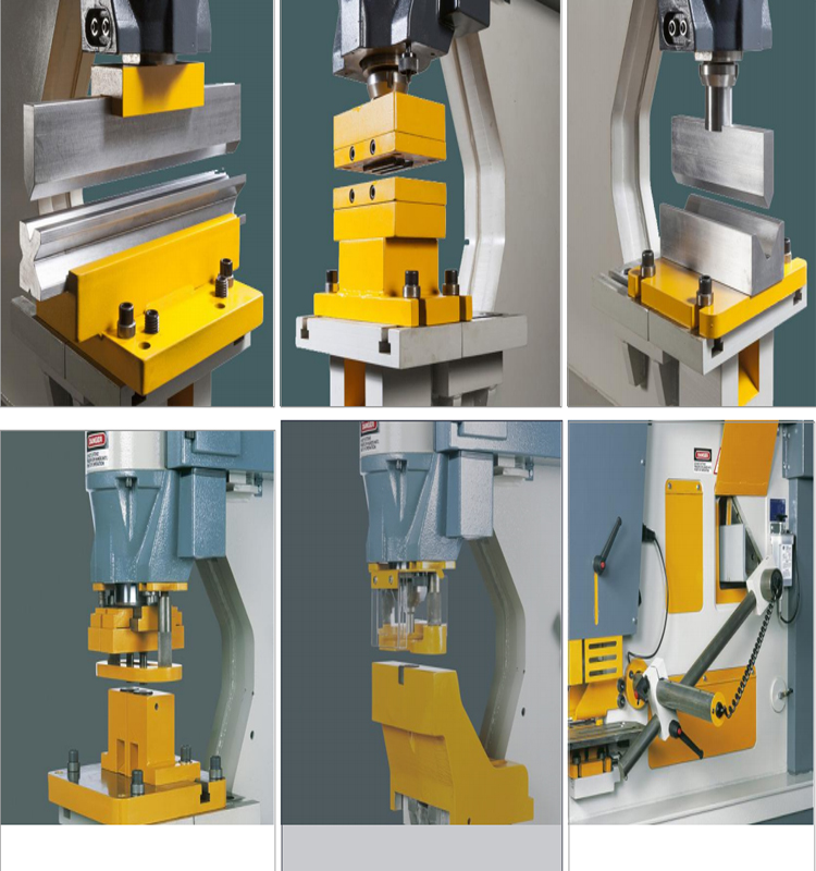 Metal Cutting Hydraulic Steelworkers Machine For Punching Cropping Notching Cutting Metal Kəsmə Hidravlik Polad İşləyən Maşın, Zımbalama Əkin üçün Kəsmə