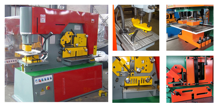 Q35y Hydraulic Ironworker Combined Drilling Machine Punching And Shearing Machine Q35y Hidravlik Dəmirçi Kombinə Qazma Maşını Zımbalama və Kəsmə Maşını