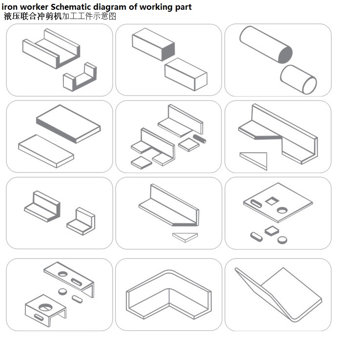 Q35y Series Hidravlik Dəmirçi Kəsmə və Zımbalama Maşını