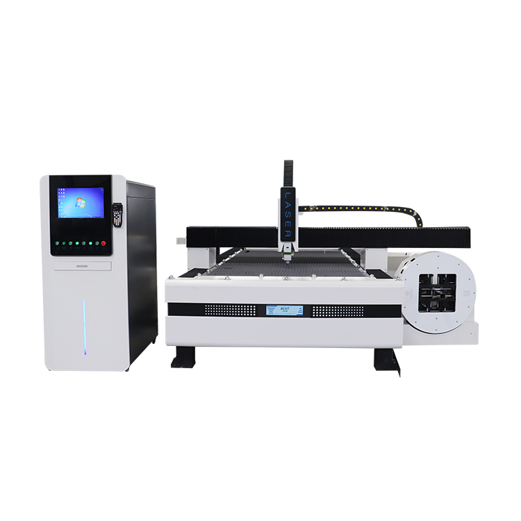 Rotary Cnc Metal Boru Boru Vərəqi Lazer Kesici 2000w Fiber Lazer Kəsmə Maşını